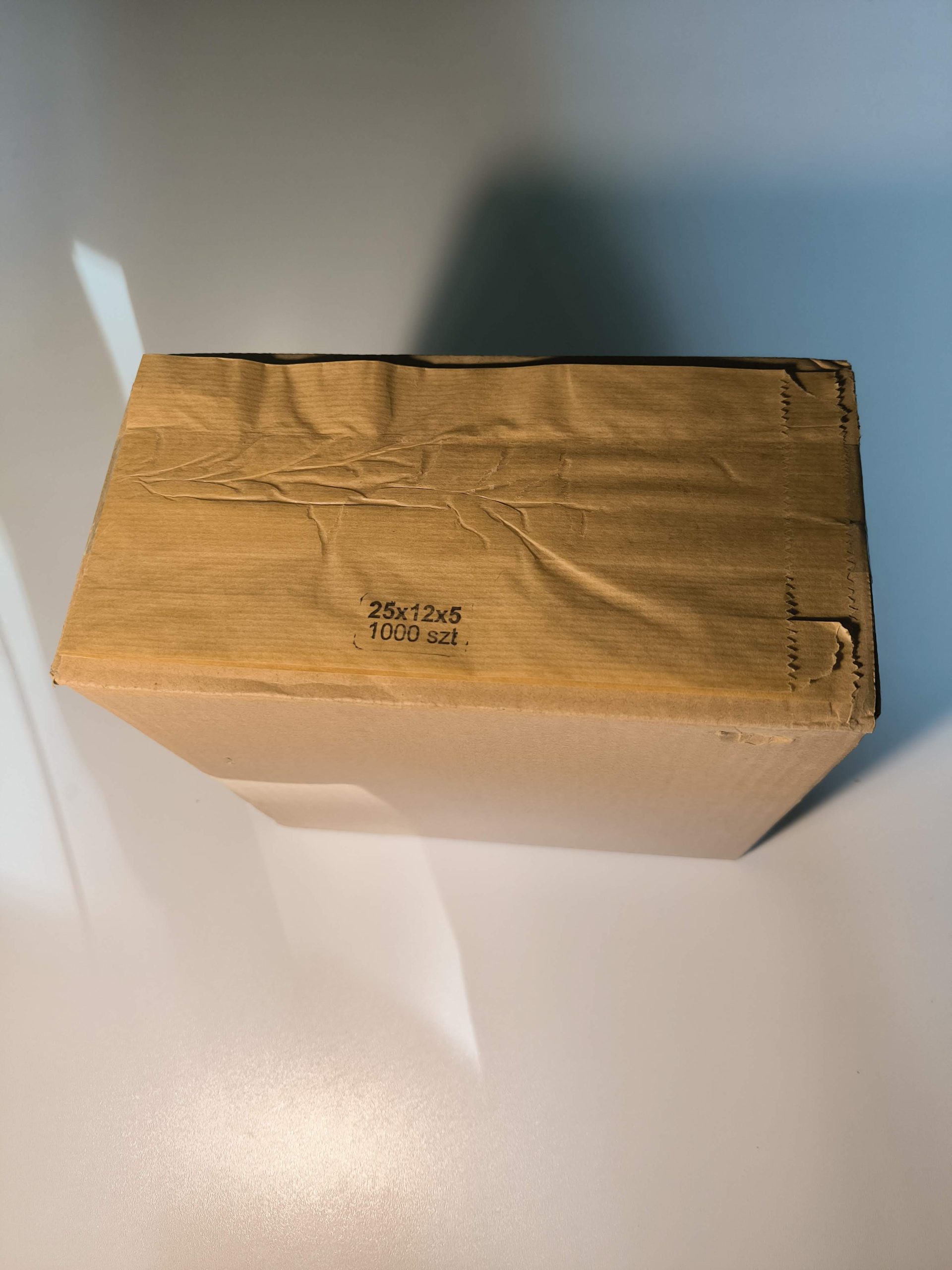 Torba szara fałdowa 25x12x5