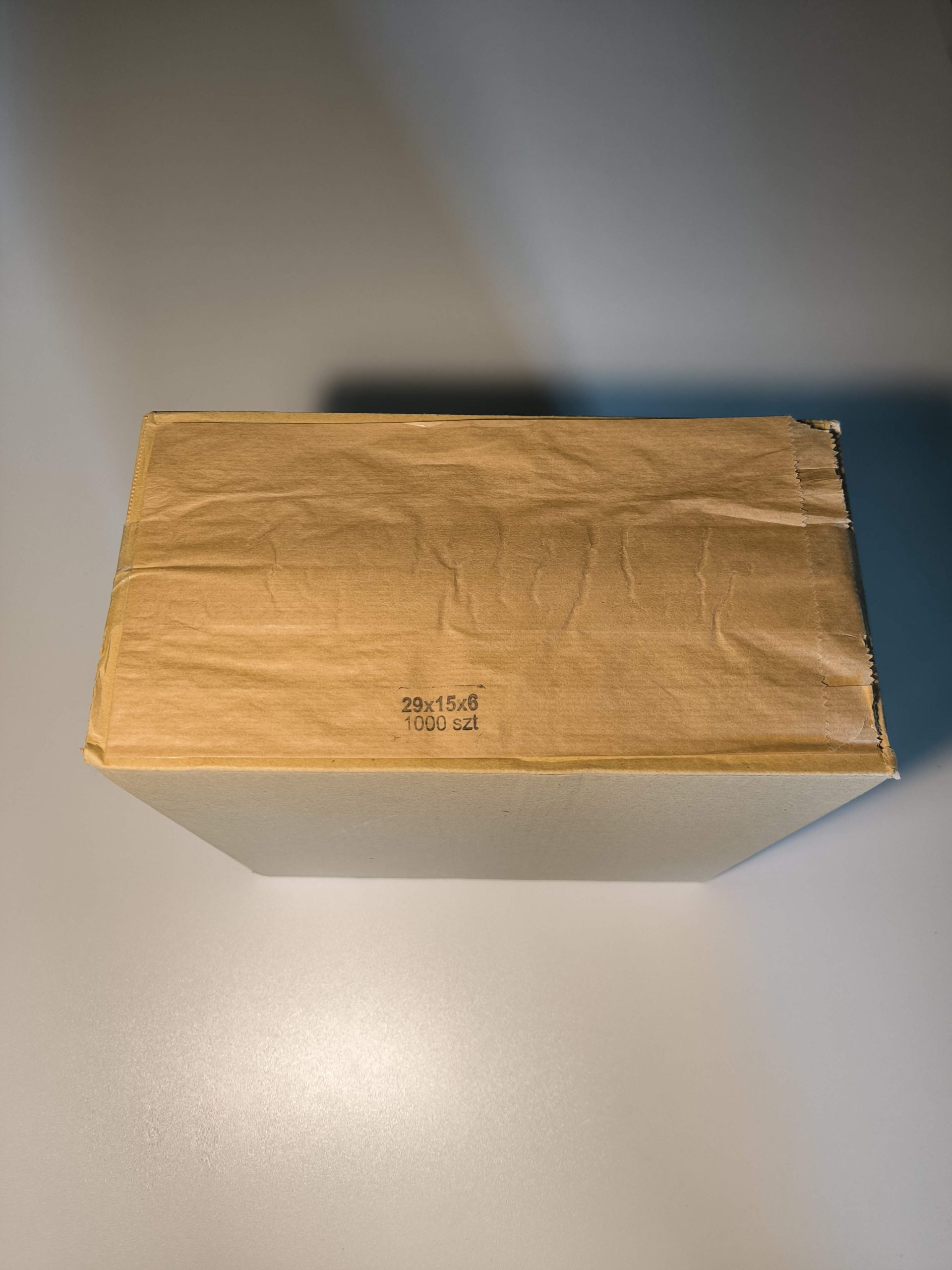 Torba szara fałdowa 29x15x6