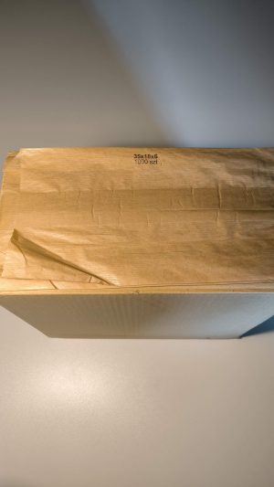 Torba szara fałdowa 35x18x6
